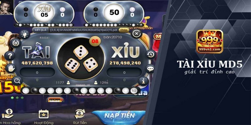 Tài xỉu MD5 là một trò chơi cờ bạc trực tuyến đầy thách thức 